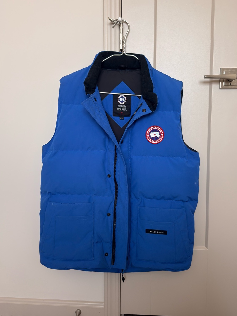 Canada Goose Men's Freestyle Crew PBI Vest in Royal Blue Size Large